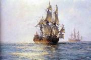 unknow artist Seascape, boats, ships and warships.90 china oil painting reproduction